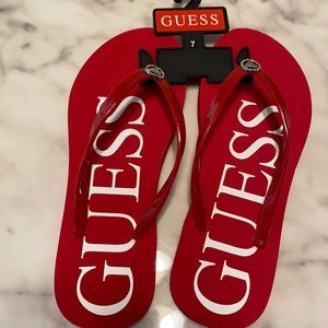 Red Guess Sandals